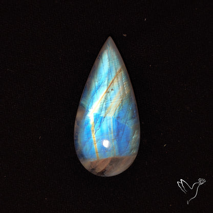 Rainbow Moonstone Large Cabochon High Grade