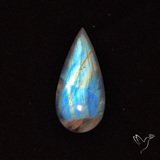 Rainbow Moonstone Large Cabochon High Grade