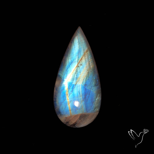 Rainbow Moonstone Large Cabochon High Grade