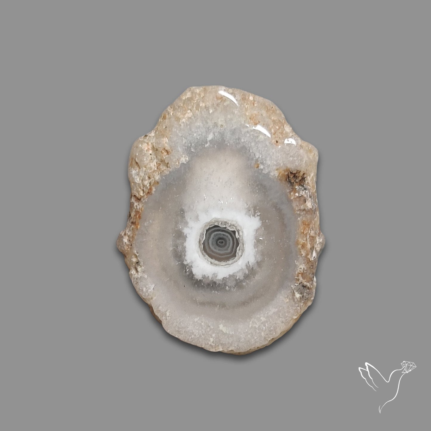 Solar Quartz Stalactite Slice