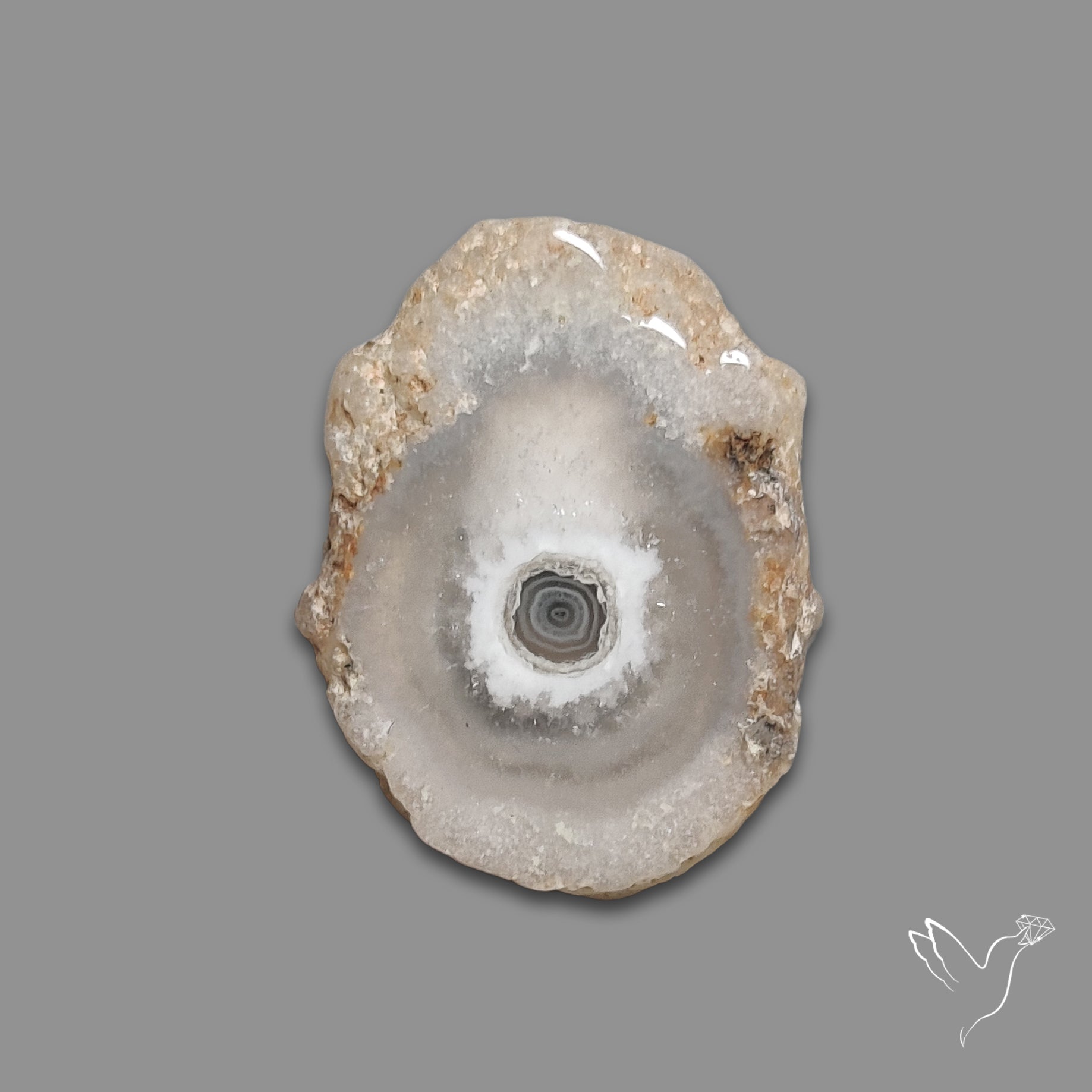 Solar Quartz Stalactite Slice