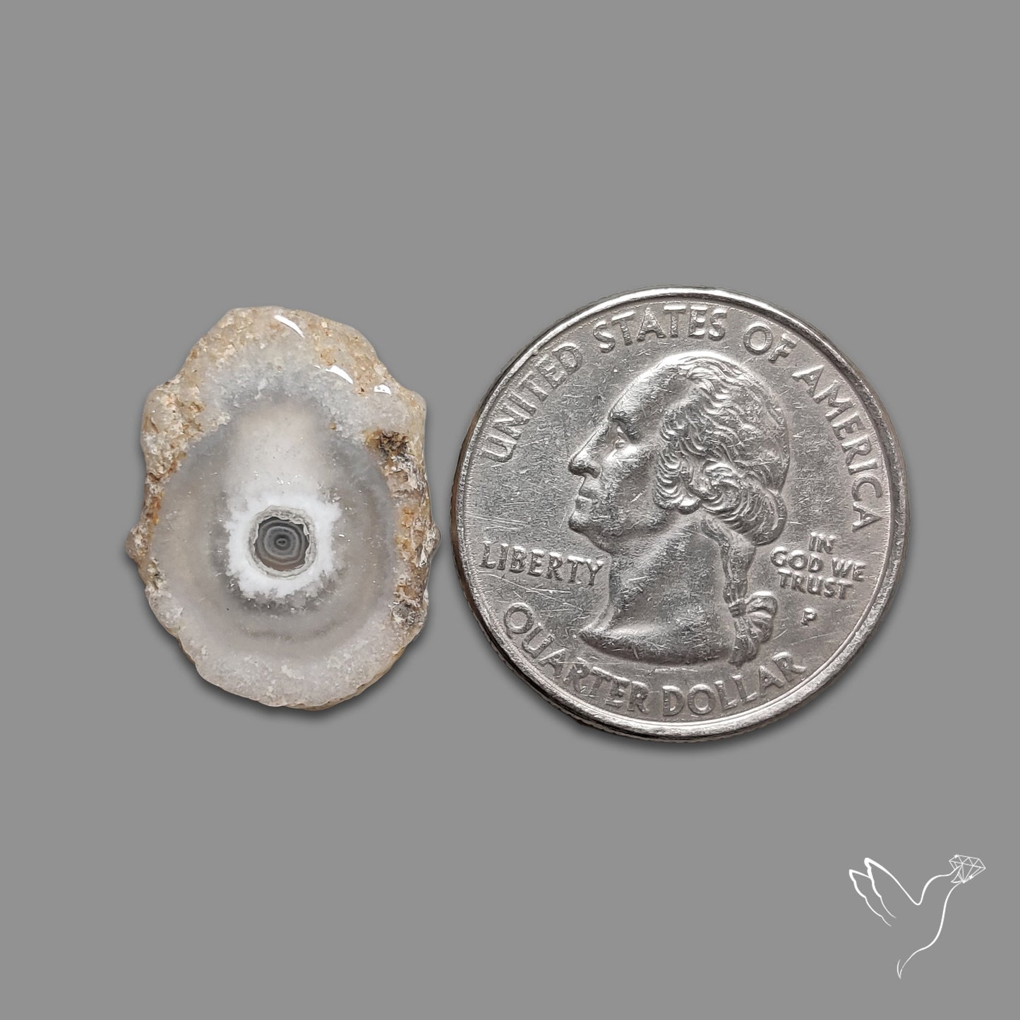 Solar Quartz Stalactite Slice