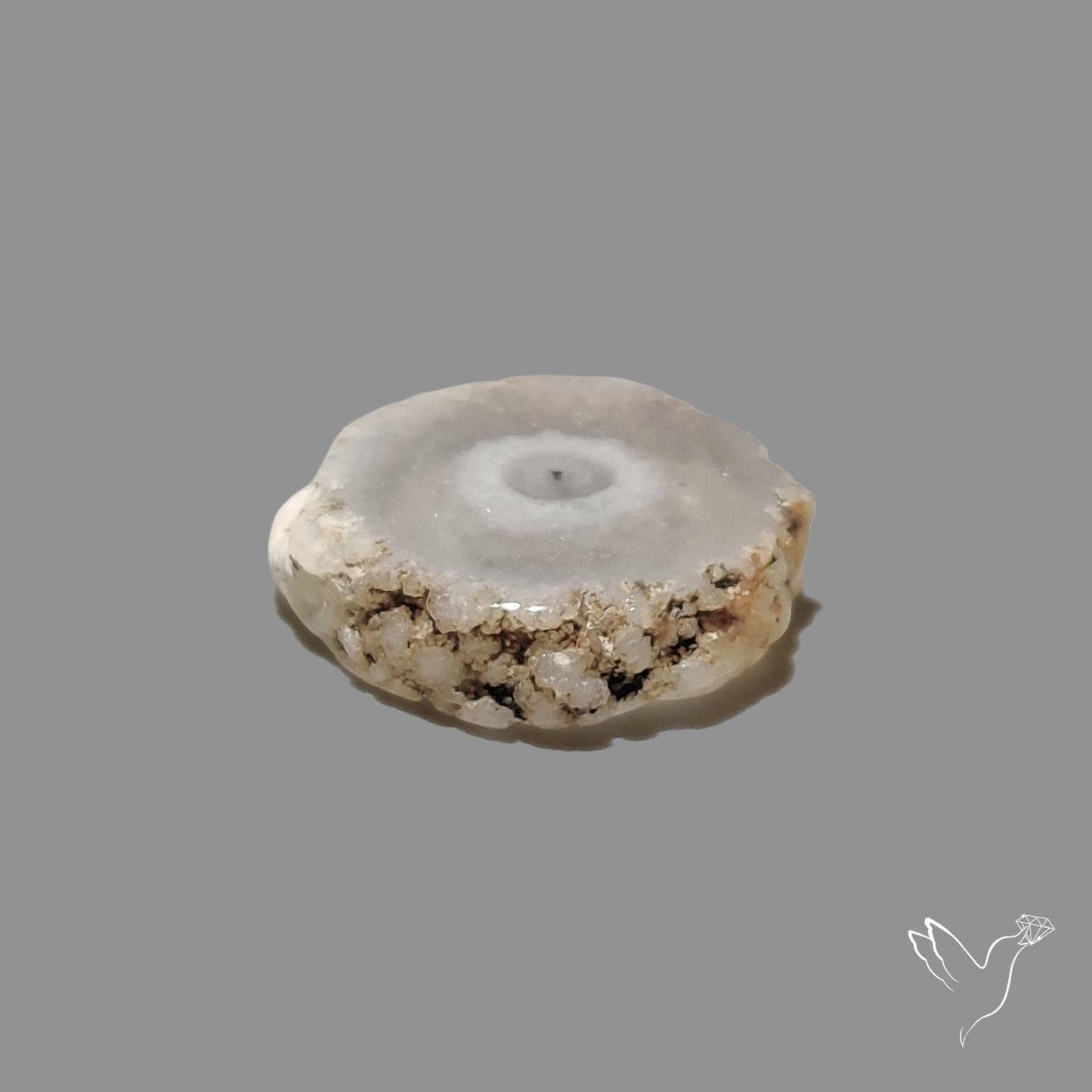 Solar Quartz Stalactite Slice