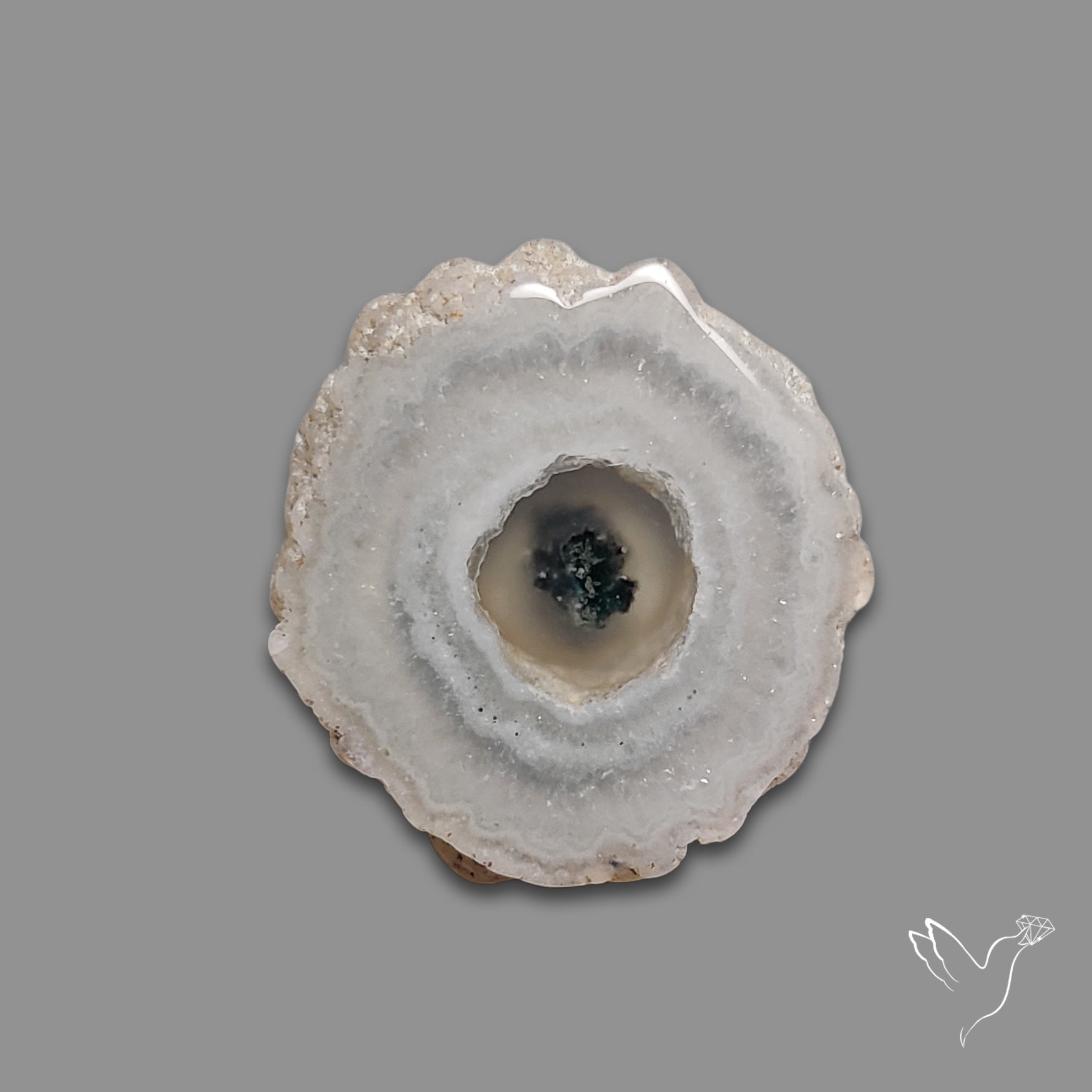 Solar Quartz Stalactite Slice