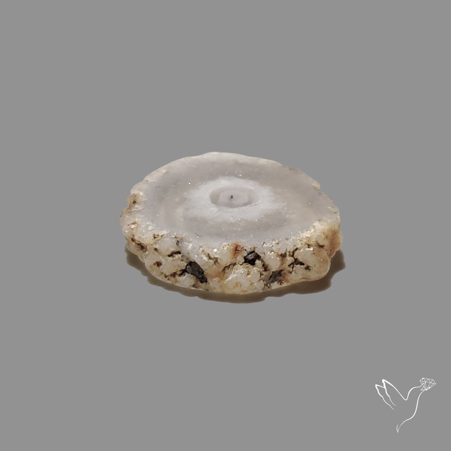 Solar Quartz Stalactite Slice