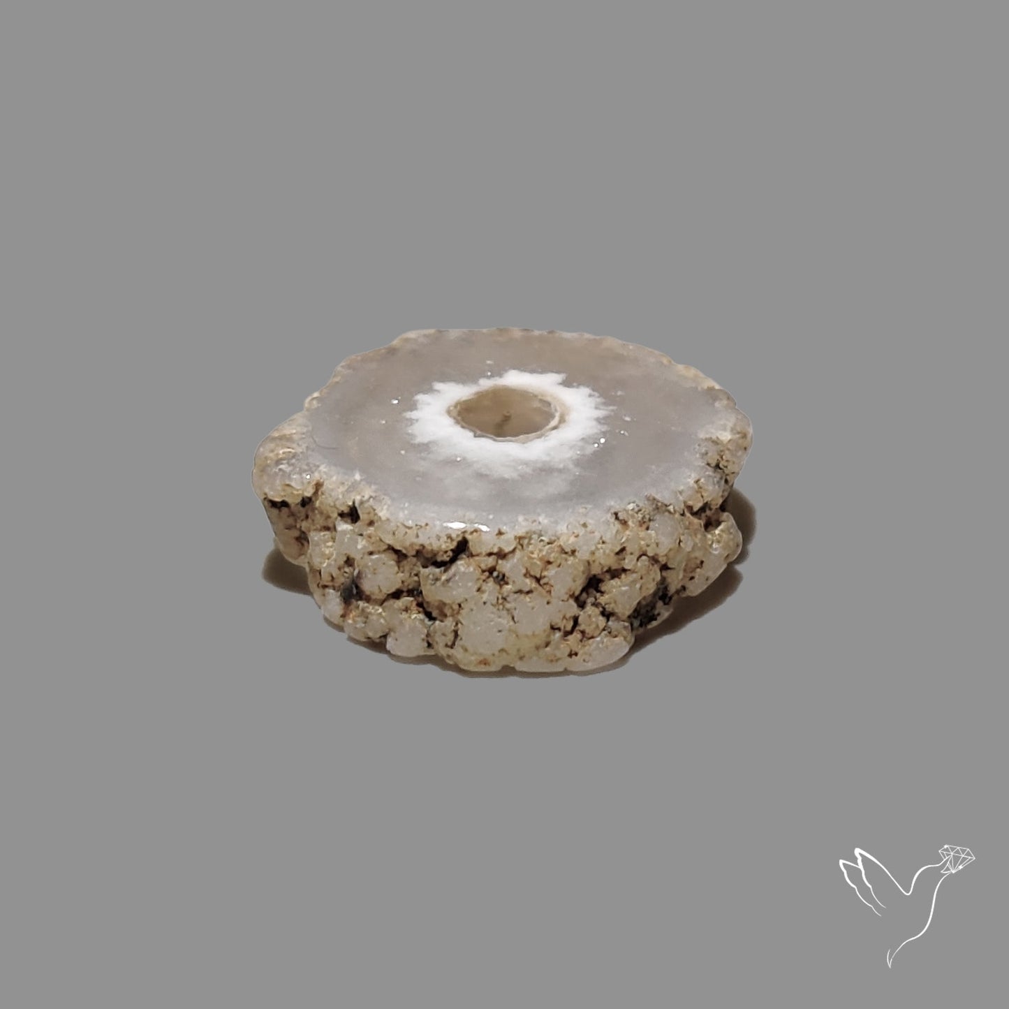 Solar Quartz Stalactite Slice