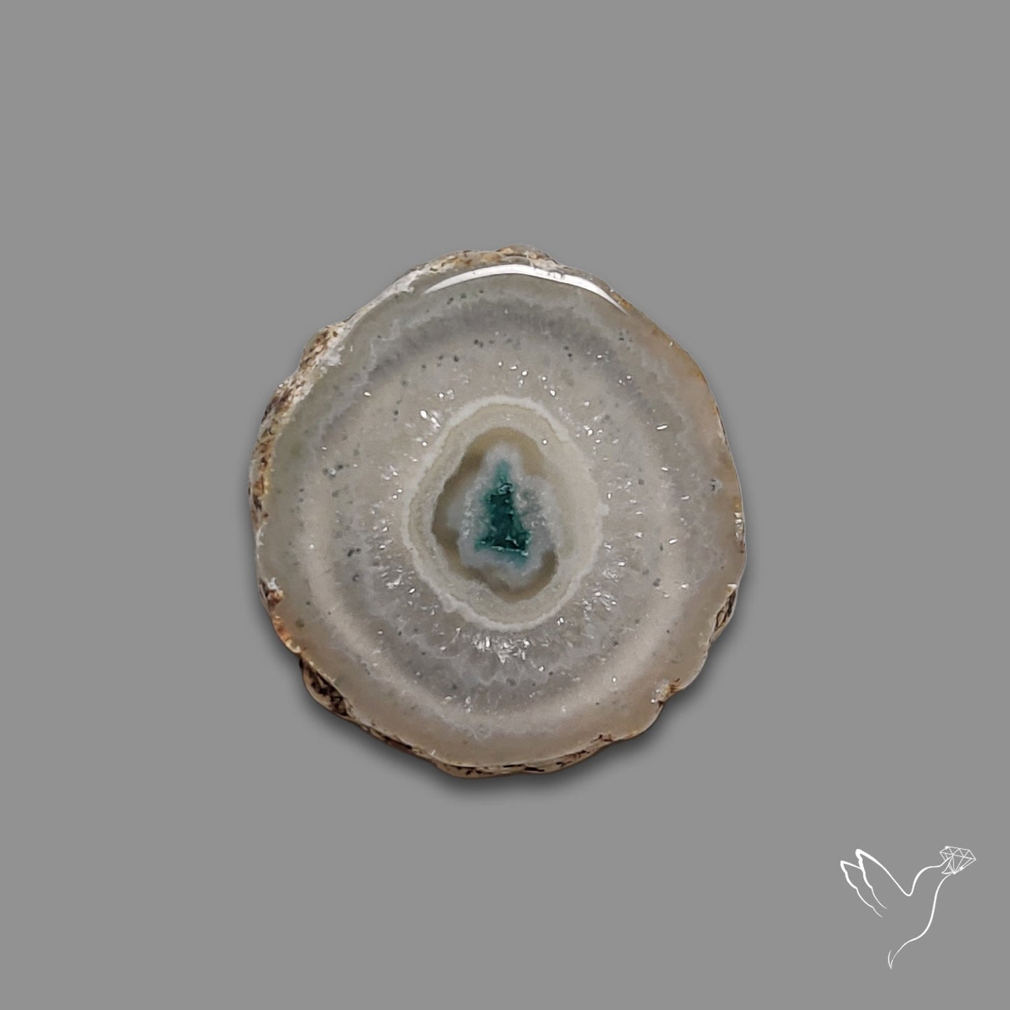 Solar Quartz Stalactite Slice