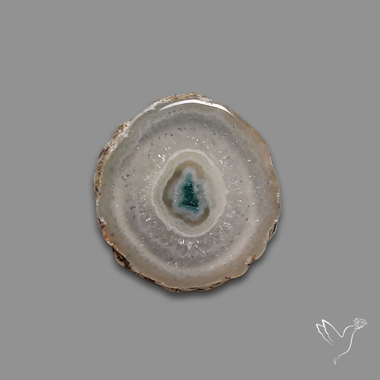 Solar Quartz Stalactite Slice