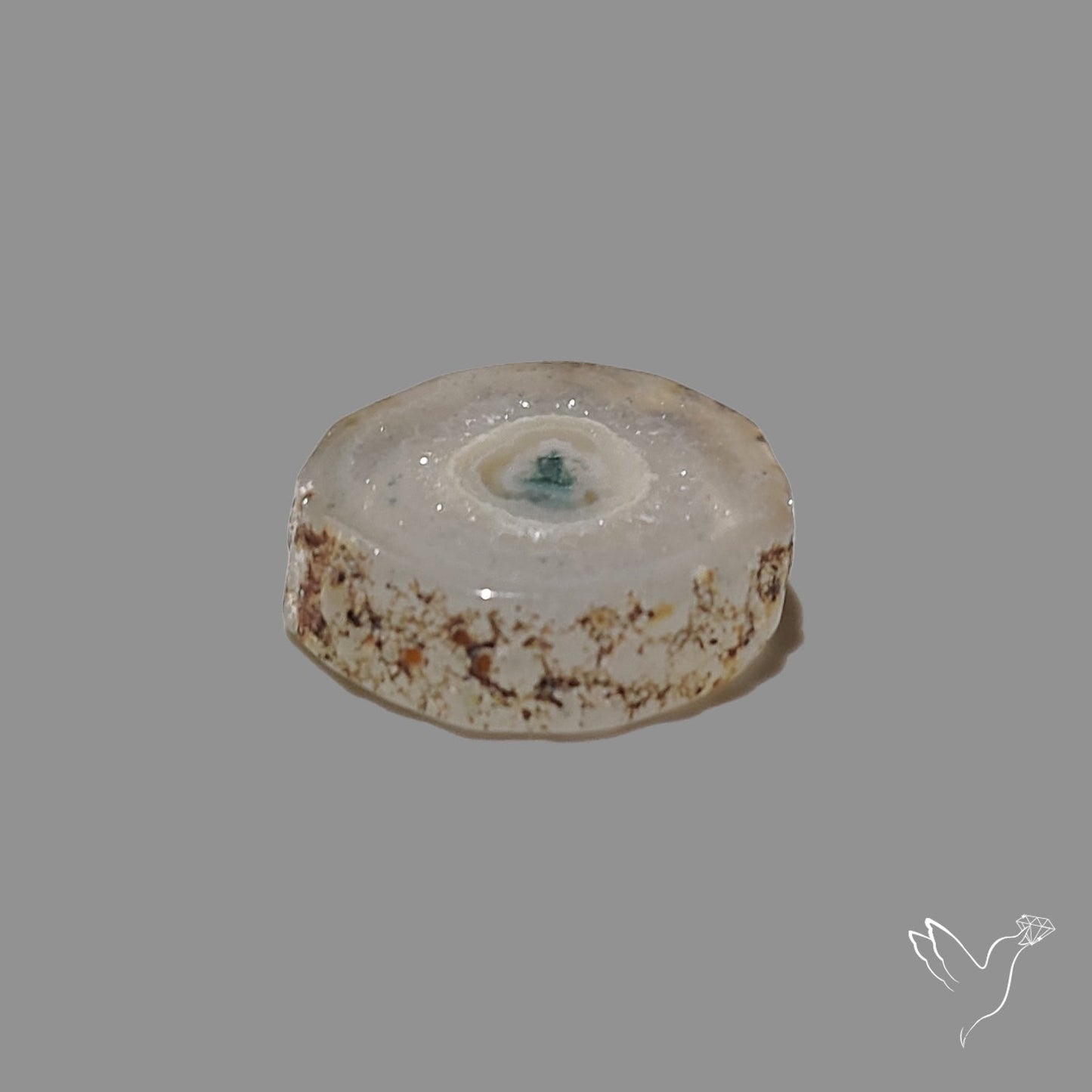 Solar Quartz Stalactite Slice