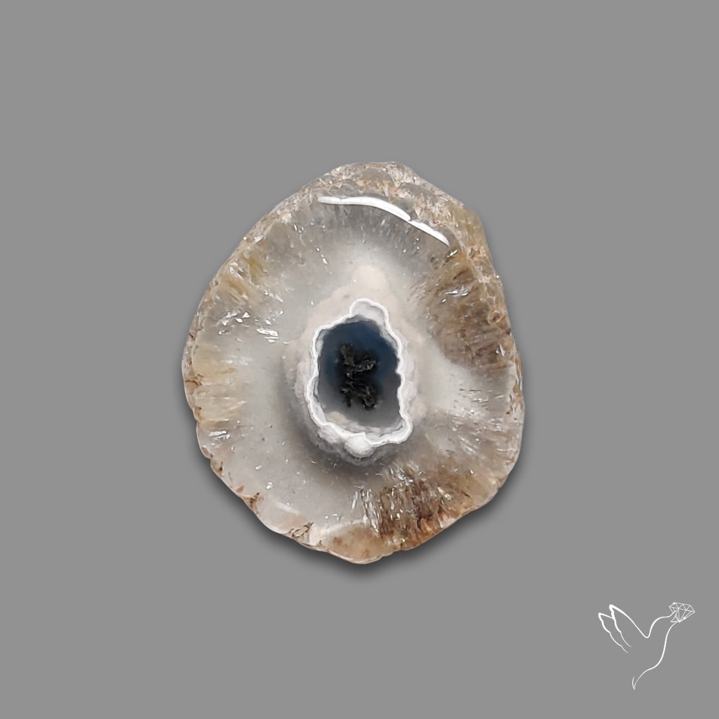 Solar Quartz Stalactite Slice