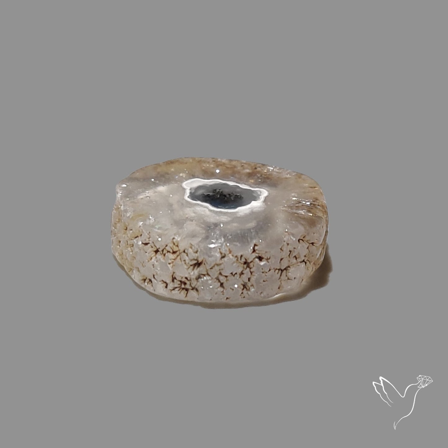 Solar Quartz Stalactite Slice