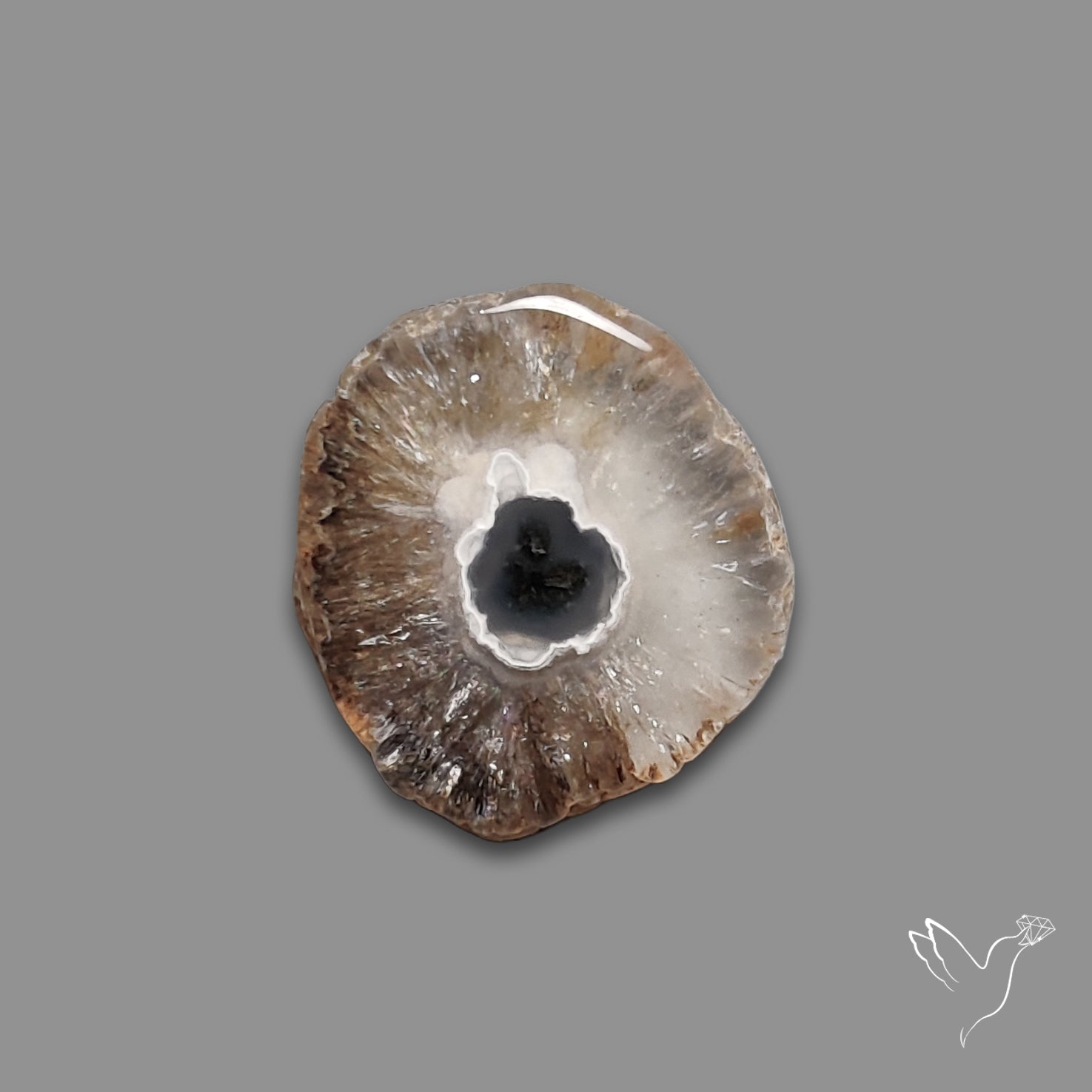 Solar Quartz Stalactite Slice