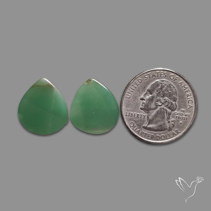 Gemmy Green Aventurine Pair