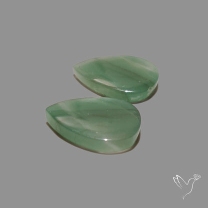 Gemmy Green Aventurine Pair