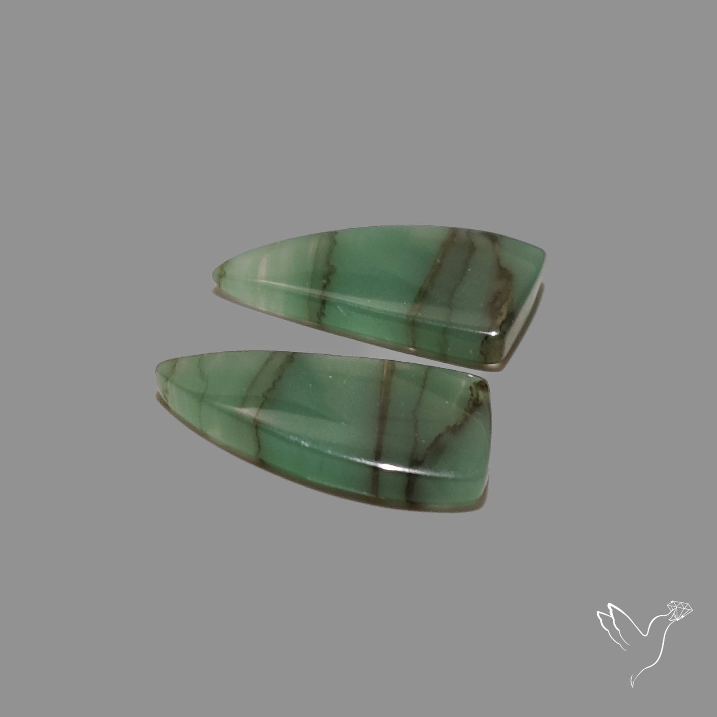 Gemmy Green Aventurine Pair