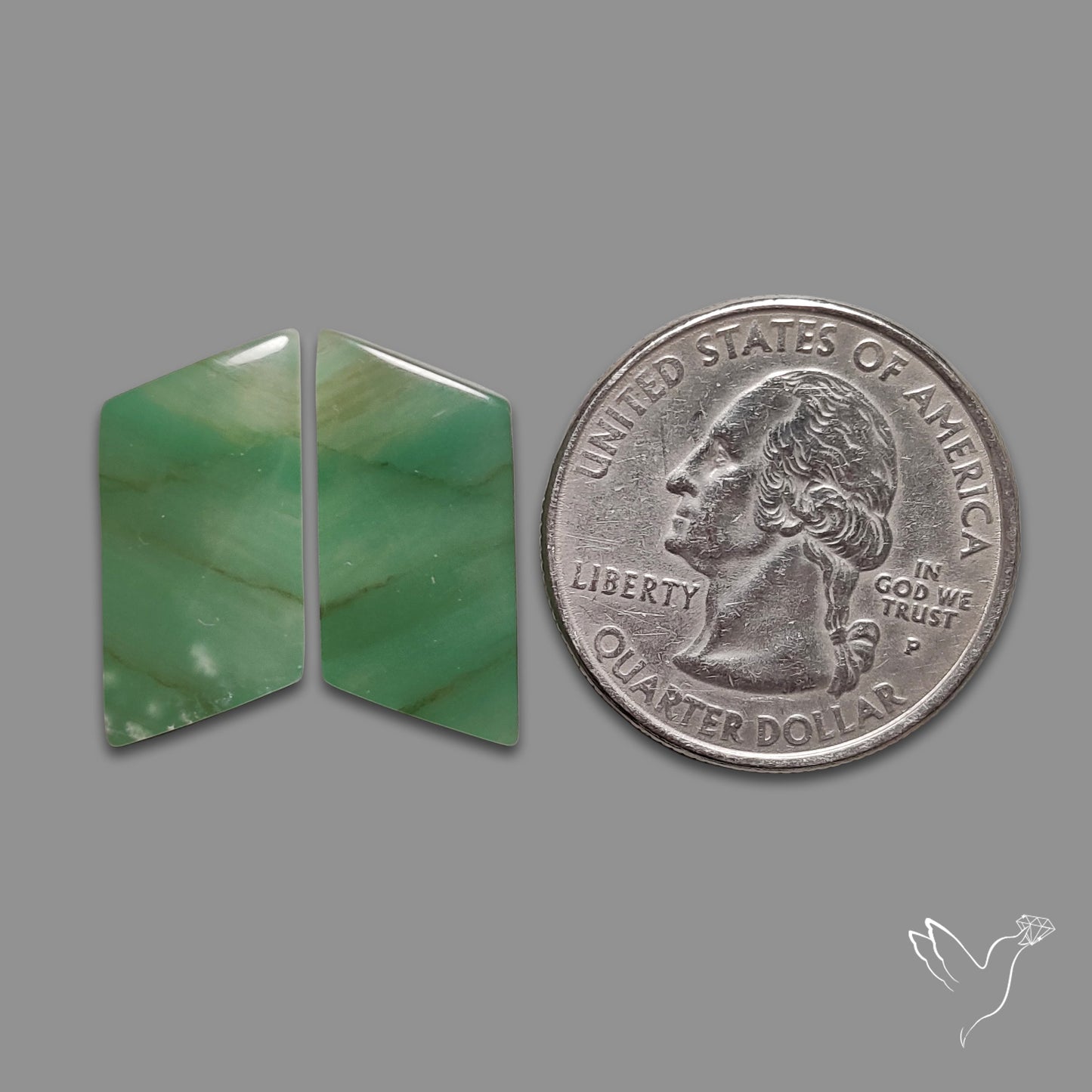 Gemmy Green Aventurine Pair