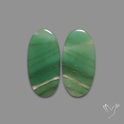 Gemmy Green Aventurine Pair