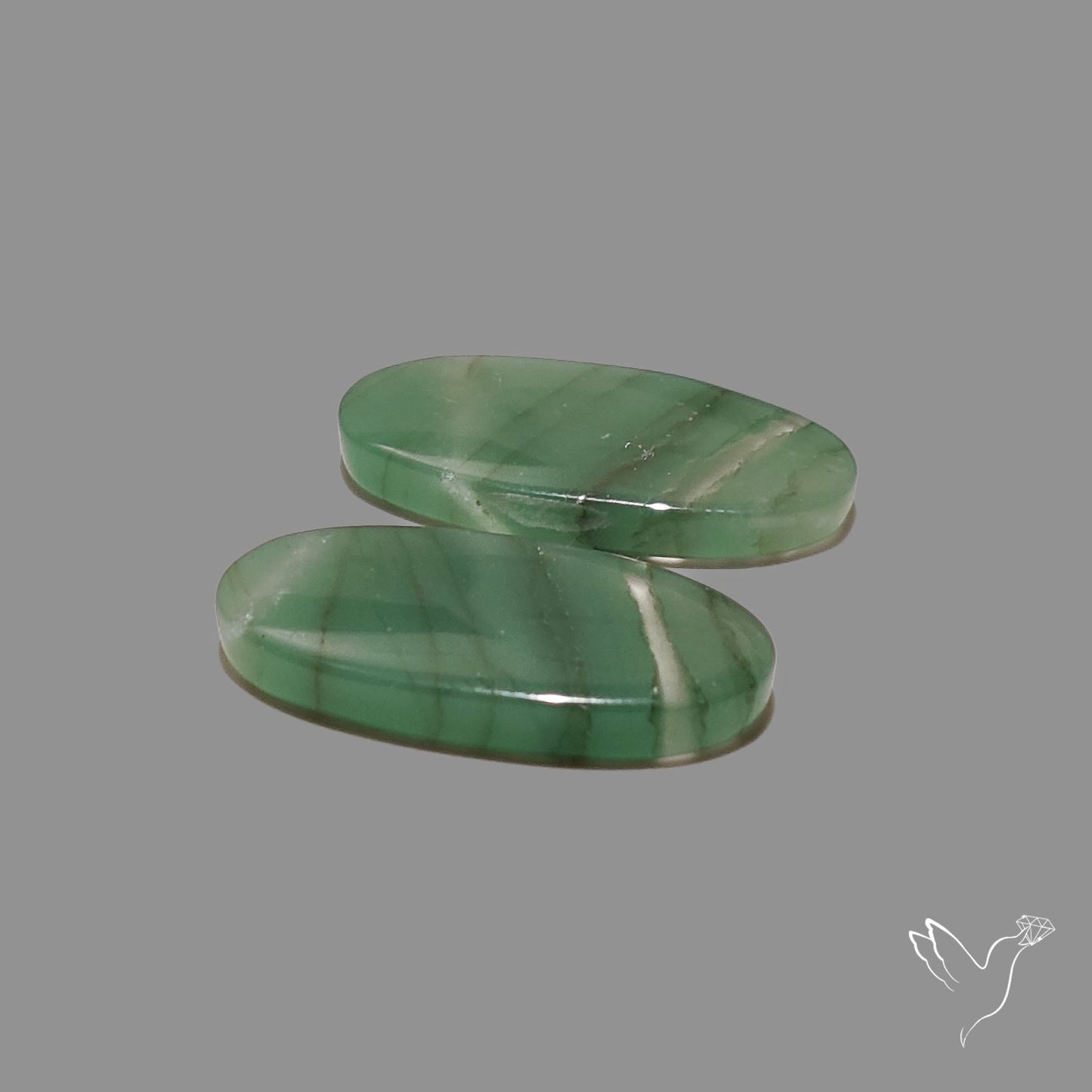 Gemmy Green Aventurine Pair