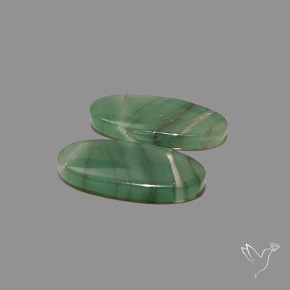 Gemmy Green Aventurine Pair