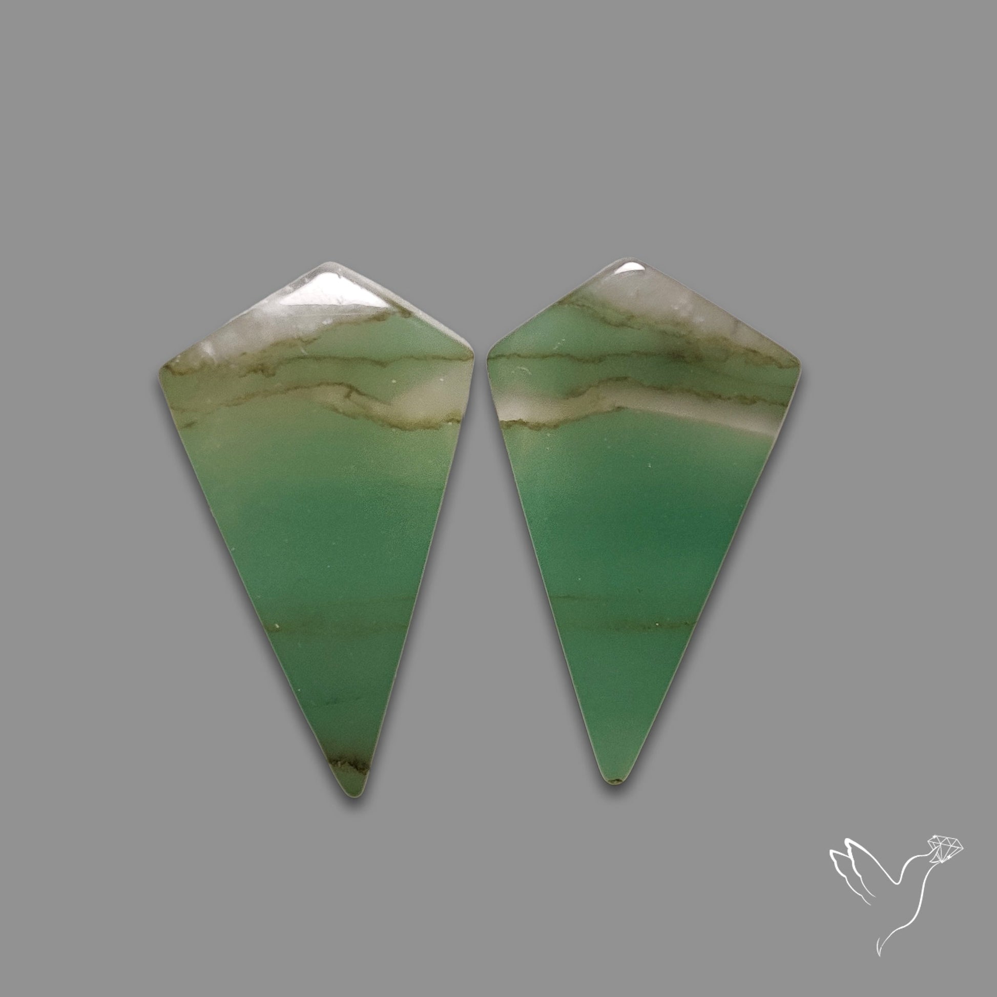 Gemmy Green Aventurine Pair