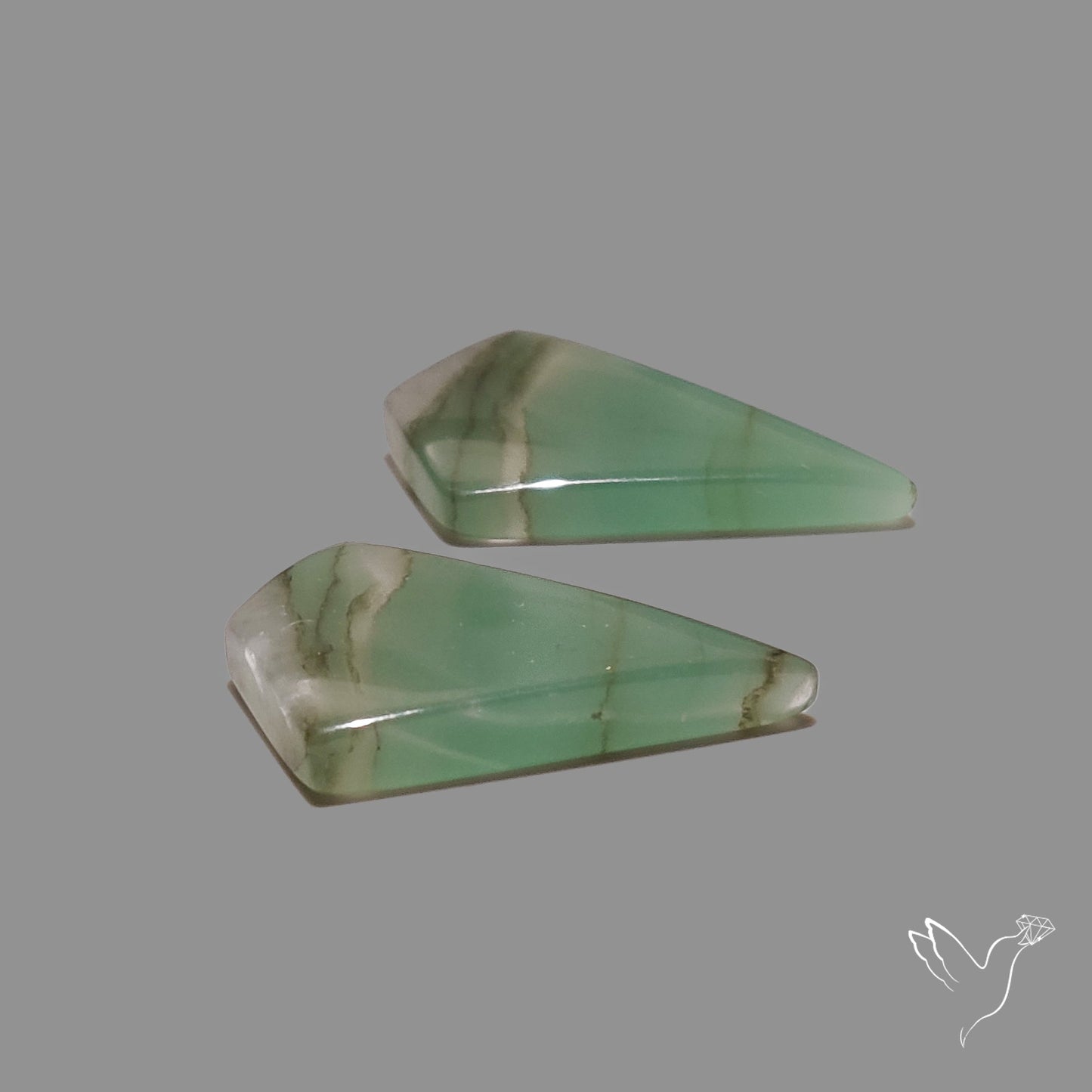 Gemmy Green Aventurine Pair