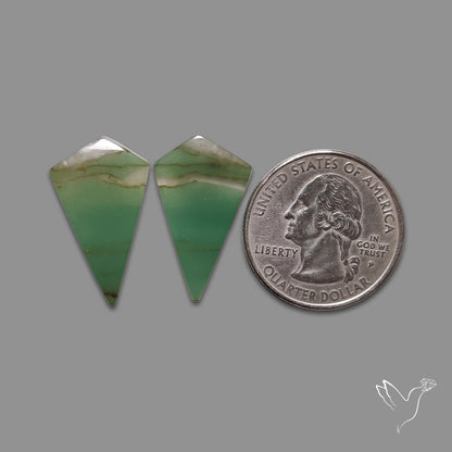 Gemmy Green Aventurine Pair