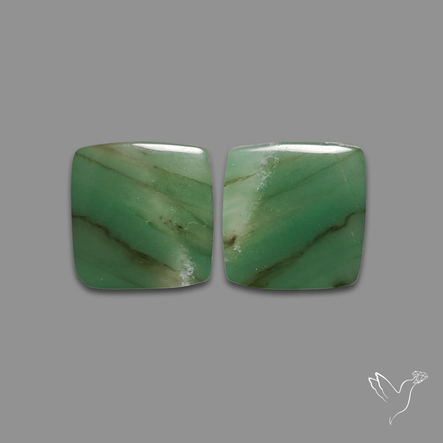 Gemmy Green Aventurine Pair
