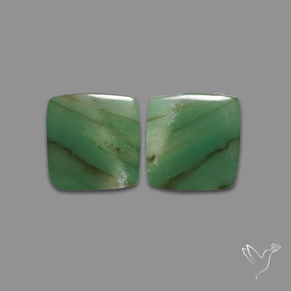 Gemmy Green Aventurine Pair