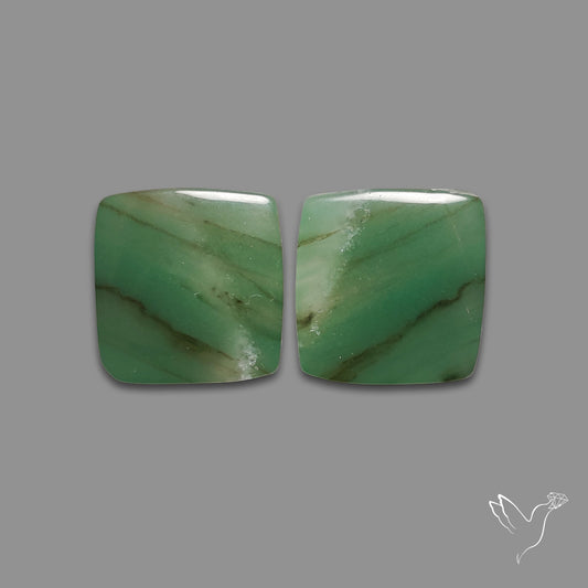 Gemmy Green Aventurine Pair