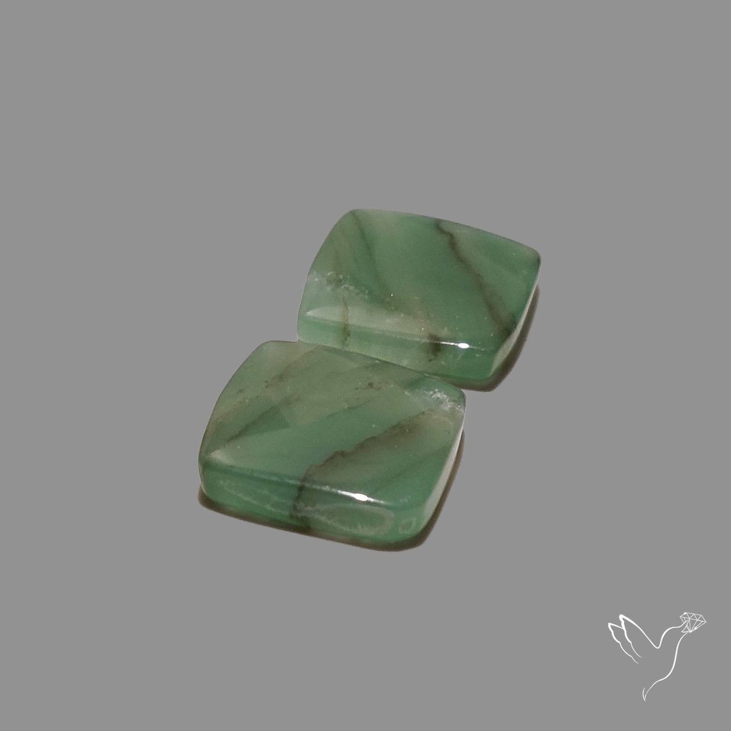 Gemmy Green Aventurine Pair