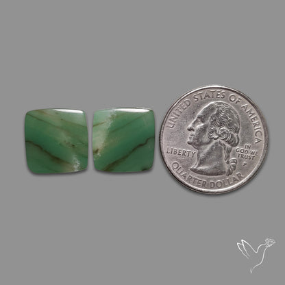 Gemmy Green Aventurine Pair