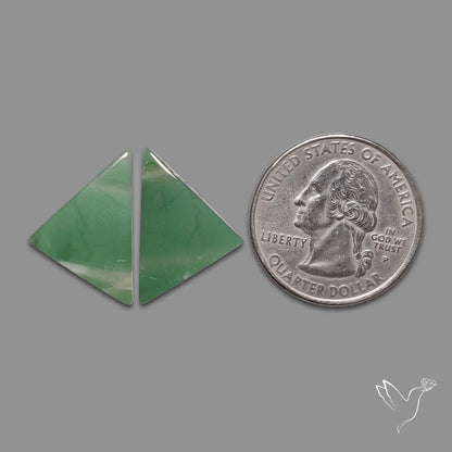 Gemmy Green Aventurine Pair