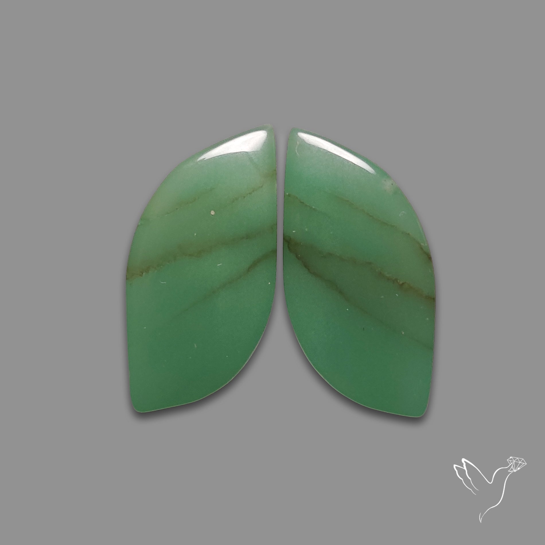 Gemmy Green Aventurine Pair
