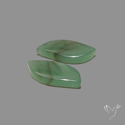 Gemmy Green Aventurine Pair
