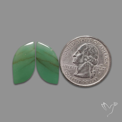 Gemmy Green Aventurine Pair