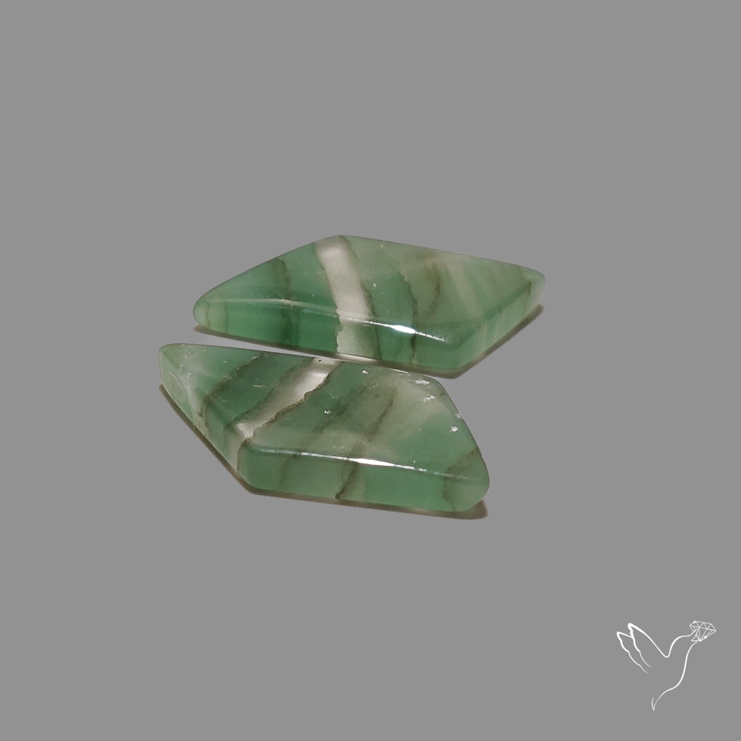 Gemmy Green Aventurine Pair