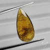 Faceted Yellow Tourmaline with Quartz Doublet