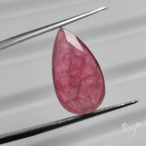 Faceted Pink Tourmalinewith Quartz Doublet
