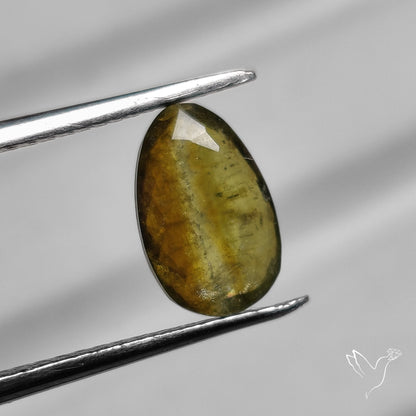 Faceted Watermelon Tourmaline with Quartz Doublet