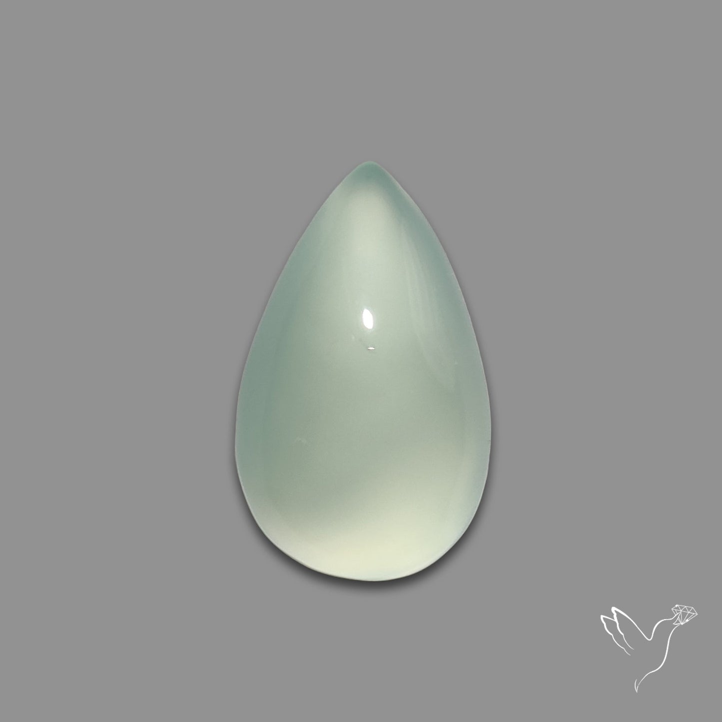 Aqua Chalcedony Cabochon Gemmy Blue-Green Aqua