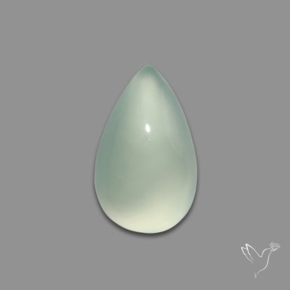 Aqua Chalcedony Cabochon Gemmy Blue-Green Aqua
