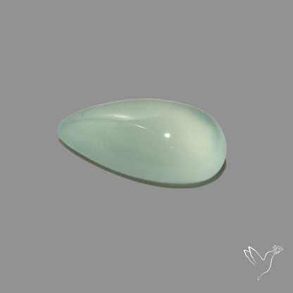 Aqua Chalcedony Cabochon Gemmy Blue-Green Aqua