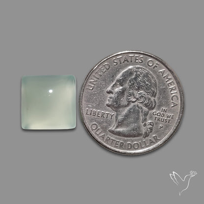 Aqua Chalcedony Cabochon Gemmy Blue-Green Aqua