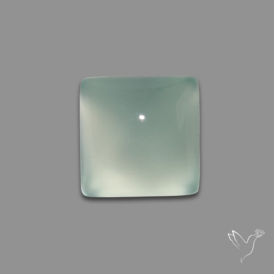 Aqua Chalcedony Cabochon Gemmy Blue-Green Aqua