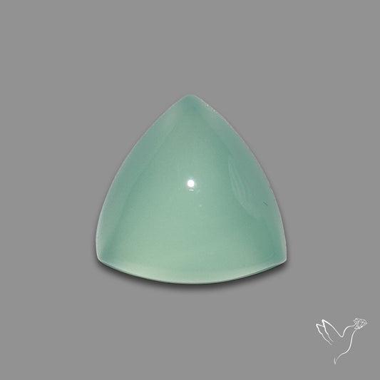 Aqua Chalcedony Cabochon Gemmy Blue-Green Aqua