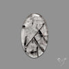 Black Tourmalinated Quartz Cabochon