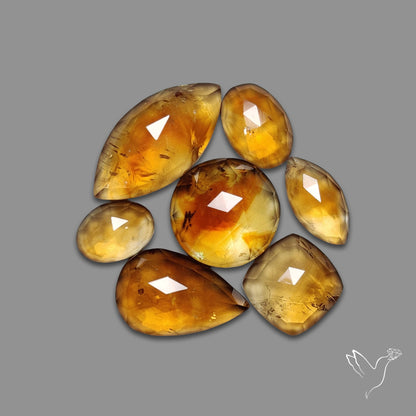 Rose Cut Citrine Lot