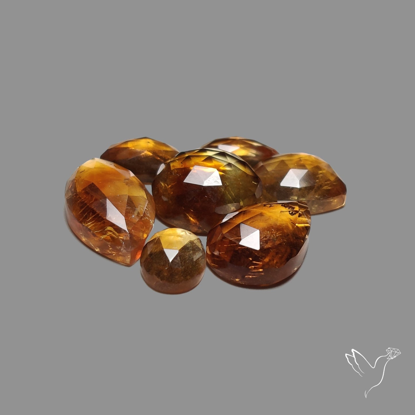 Rose Cut Citrine Lot