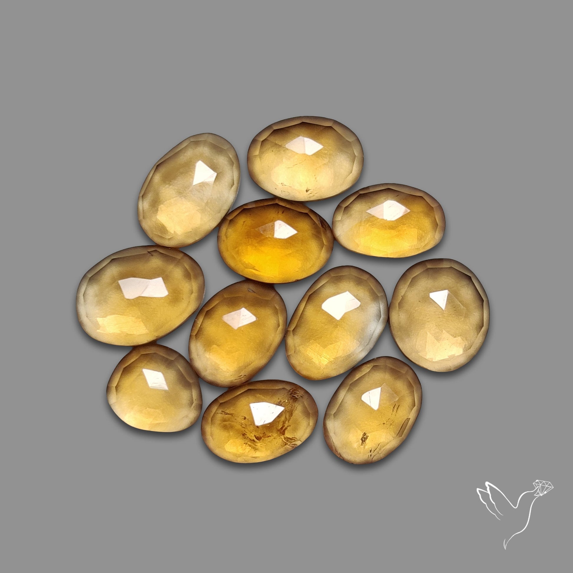 Rose Cut Citrine Lot