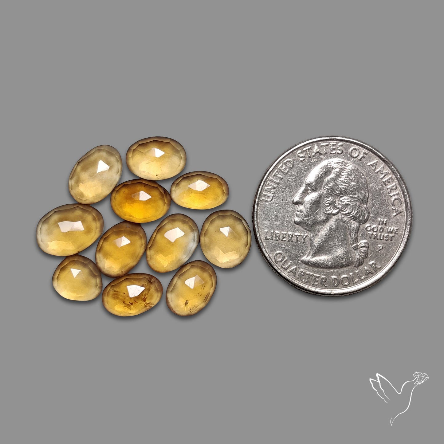 Rose Cut Citrine Lot